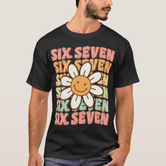 T-shirt 67 Meme Gen Alpha Argot 6 7 Six Sept Drôles Garçon