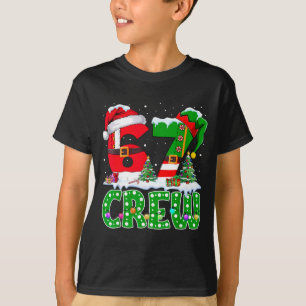 T-shirt 67 Meme Six Seven Équipe de Noël Lumières Xmas Fam