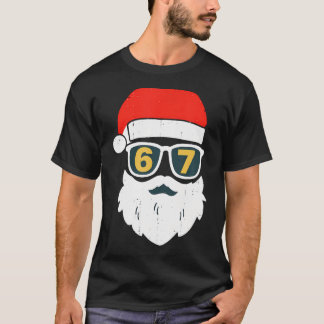 T-shirt 67 Meme Six Seven Santa Face Kids Men Boys Girls C