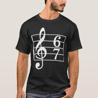 T-shirt 67 Music Meme Slang Musician Funny Musiceacher ret