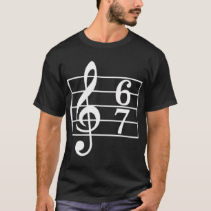 T-shirt 67 Musique Mème Argot Musicien Drôle Profdemusiqu