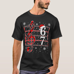 T-shirt 67 Musique Mème Argot Musicien Santa Profdemusique