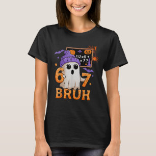 T-shirt 67 Prof Ghost Halloween Six Seven Meme Équation Ma