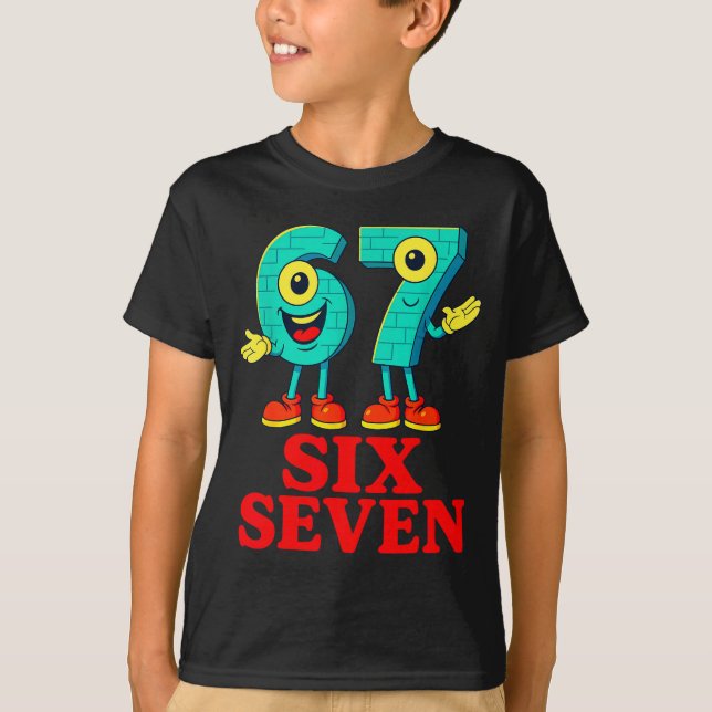 T-shirt 67 Six Seven 6-7 Funny Italian Brainrot Fun Kids G (Devant)