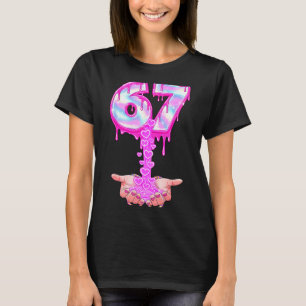 T-shirt 67 Six Seven 6 7 Mème Saint-Valentin Drôle Femmes