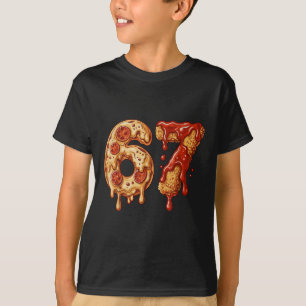 T-shirt 67 Six Seven 6-7 Pizza & Chicken Nugget - Bra pour