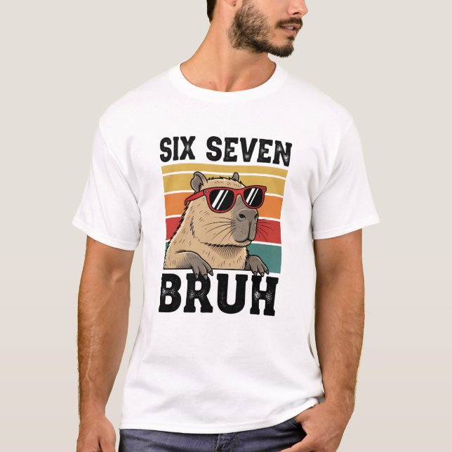 T-shirt 67 Six Seven Bruh Capybara (Devant)