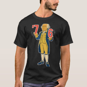 T-shirt 67 Six Seven Mème drôle de George Washington
