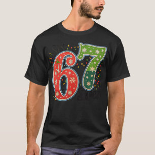 T-shirt 67 Six Seven Noël Drôle Mème 67 Couples Chris