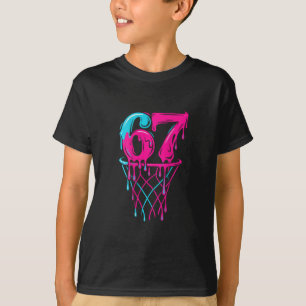 T-shirt 67 Sketll Drip Six Seven Drôle Gen Alpha 