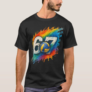 T-shirt 67 Volleyball Six Seven 6 7 Mème