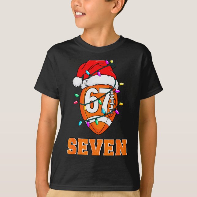 T-shirt 67endy Xmas Football – Six &amp; Seven Matching Co (Devant)