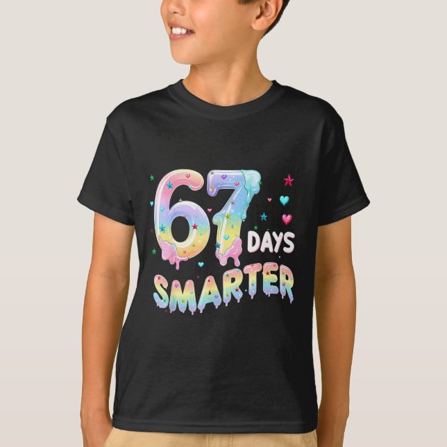 T-shirt 67th Day Of School Shirt 67 Days Smarter Teacher B (Devant)