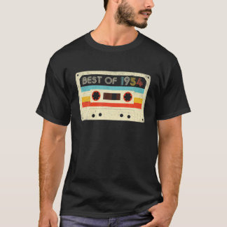 T-shirt 68E Anniversaire Cadeaux Best Of 1954 Cassette Tap