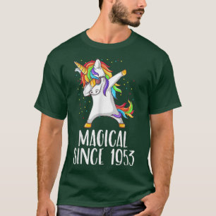 T-shirt 68e anniversaire, licorn dab, Magique depuis 1953