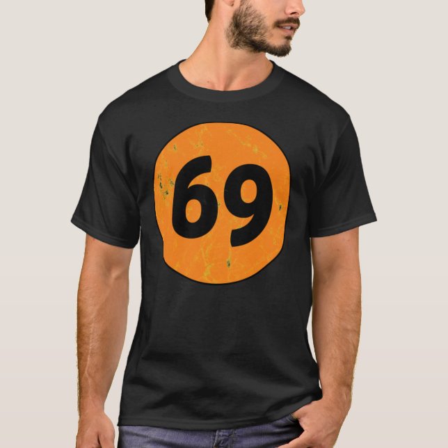 T-SHIRT 69 1969 ROUND DISTRESSED LOGO SUMMER OF LOVE RACIN (Devant)