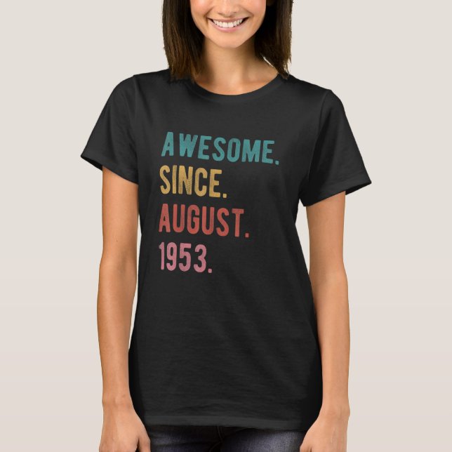T-shirt 69 ans 69e anniversaire Extraordinaire depuis le 1 (Devant)