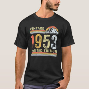T-shirt 69 ans Vintage 1953 69e anniversaire