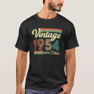 T-shirt 69 Ans Vintage 1954 Né En 1954 69ème