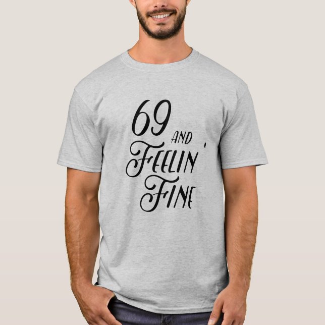 T-shirt 69 et amende de Feeling (Devant)