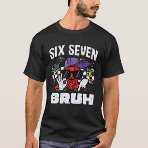 T-shirt 6 7 Mardi Gras Six Seven Bruh Écrevisses 67 Garçon