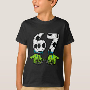 T-shirt 6 7 Meme Soccer Drip Drôle 67 Six Sept Enfants Gar