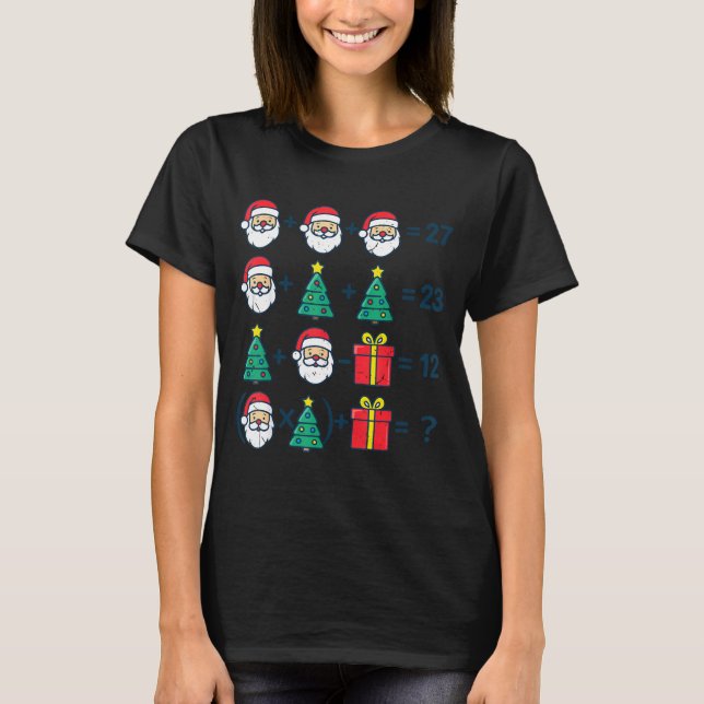 T-shirt 6 7 Order Operation Christmas Math Professor Costu (Devant)
