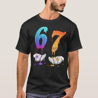 T-shirt 6 7 Six Seven Meme Hands Ice Cream Baseball Drip B
