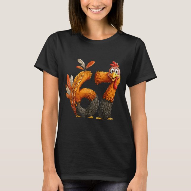 T-shirt 6 7 Thanksgiving Funny Turkey Thanksgiving 67 Men  (Devant)