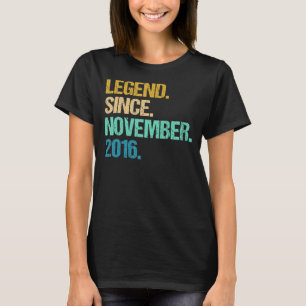 T-shirt 6 Ans Awesome depuis Novembre 2016 6e Naissance