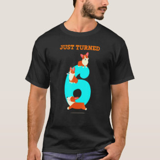 T-shirt 6 Ans Tourne Six Corgi