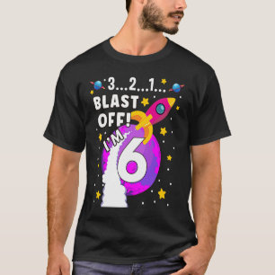 T-shirt 6 ans Un astronaute frappe au large de l'espace 6e