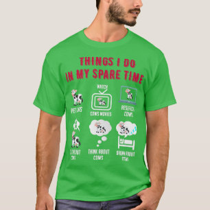 T-shirt 6 Choses que je fais dans mon temps libre Drôle Fa