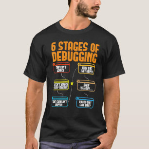 T-shirt 6 Étapes du débogage du logiciel de codeur de pile