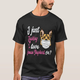 T-shirt 6 J'adore tout simplement les bergers allemands OK