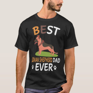 T-shirt 6 Meilleur Papa Berger Allemand De Tous Les Temps