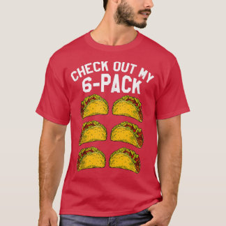 T-shirt 6 Pack Fitness Taco Funny Meican Gym Top pour Taco