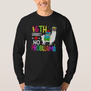 T-shirt 6e année No Prob Lama Retour à l'école Premier jou