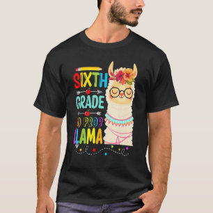 T-shirt 6e année No Prob Llama enseignant Étudiante Llama