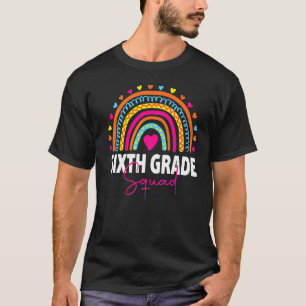 T-shirt 6e année Rainbow Girls Boys Teacher Team 6e Gr