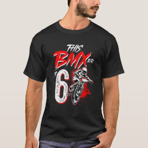 T-shirt 6e anniversaire Boy BMX Anniversaire