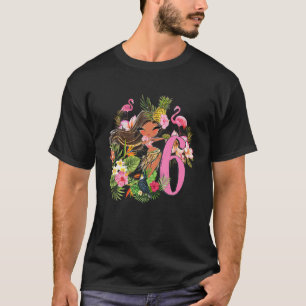 T-shirt 6E Anniversaire Tiki Party Été Hula Hawaiian Luau