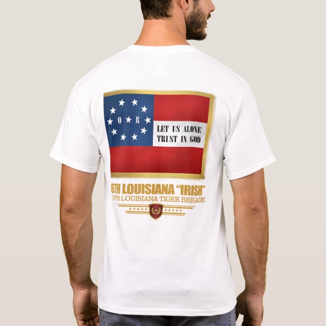 T-shirt 6e infanterie "irlandaise" de Louisiane (Dos)