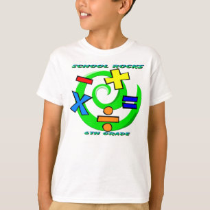 T-shirt 6ème Roches de catégorie - symboles de maths