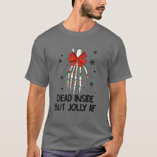 T-shirt 6Qmw Skeleton Jolly Af Noël Joyeux Noël Famille