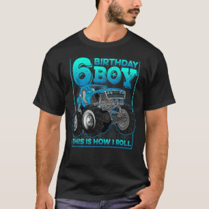 T-shirt 6th Birthday Boys C'est comme ça que je roule Mons