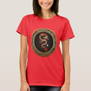 T-shirt [700] Dragon chinois d'or Fucanglong
