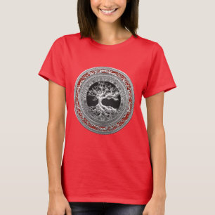 T-shirt [700] Treasure Trove : Celtic Tree of Life [Argent
