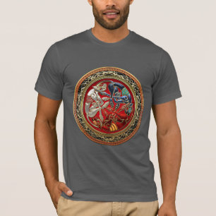 T-shirt [700] Trésors celtiques - Trois Chiens sur l'or
