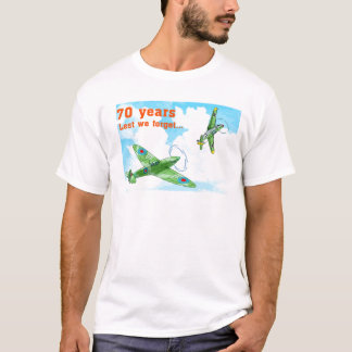 T-shirt 70 années d'anniversaire de 2ÈME GUERRE MONDIALE